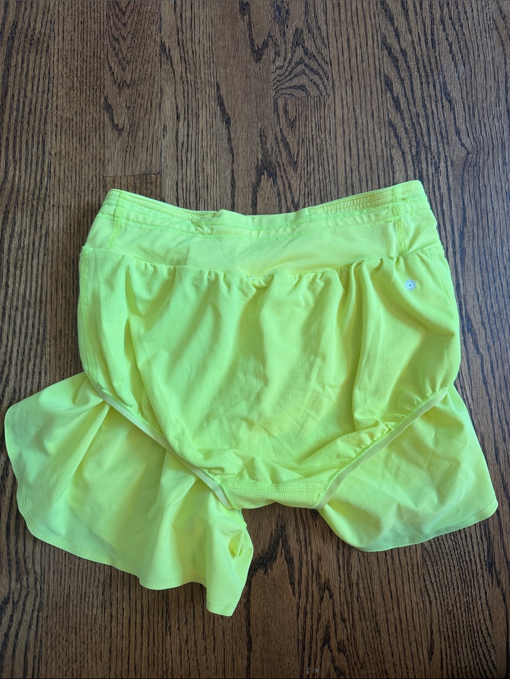 Lululemon Electric Yellow Fast and Free Reflective High-Rise Classic-Fit 3” 4 - Picture 9 of 14